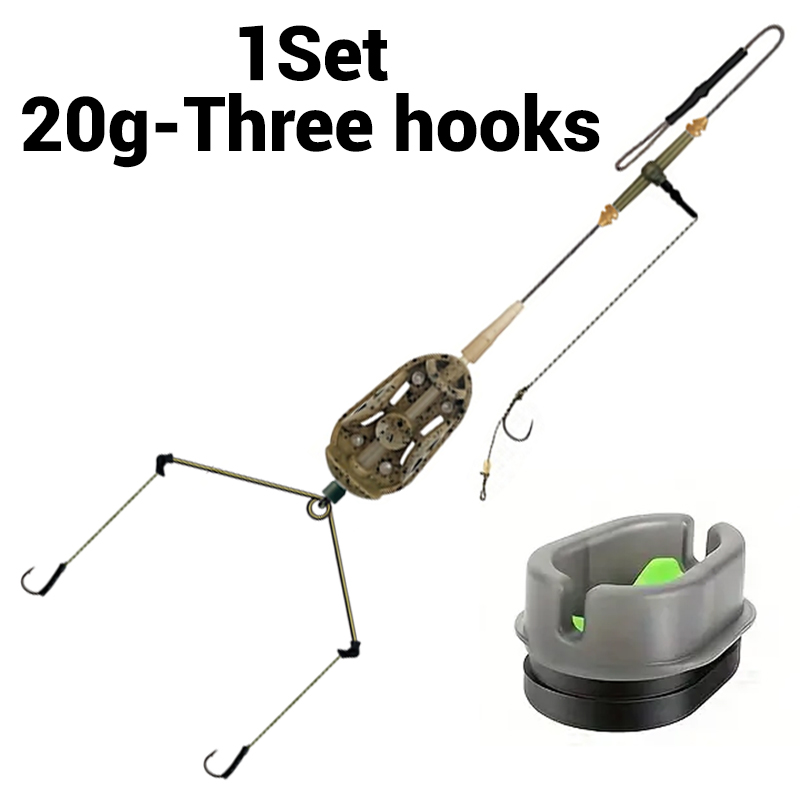 鉛芯付き3フック事前結び鯉ヘアリグ | メソッドフィーダ - Fishing Hook Assortment のレビューと価格