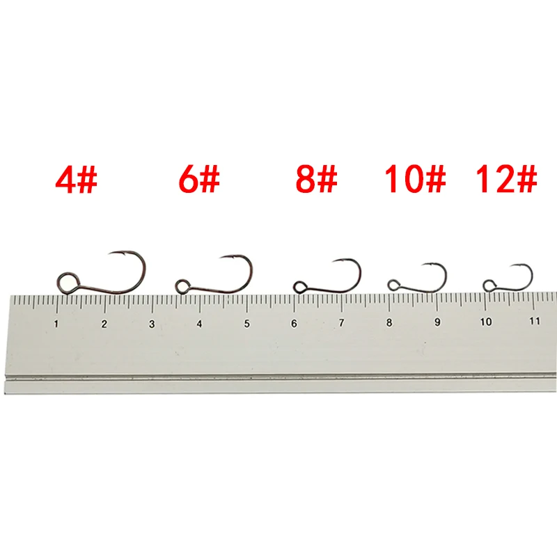 アウトキット-釣り用スペアフック,12個,シングルフィッシュ - Fishing Hook Offset のレビューと価格
