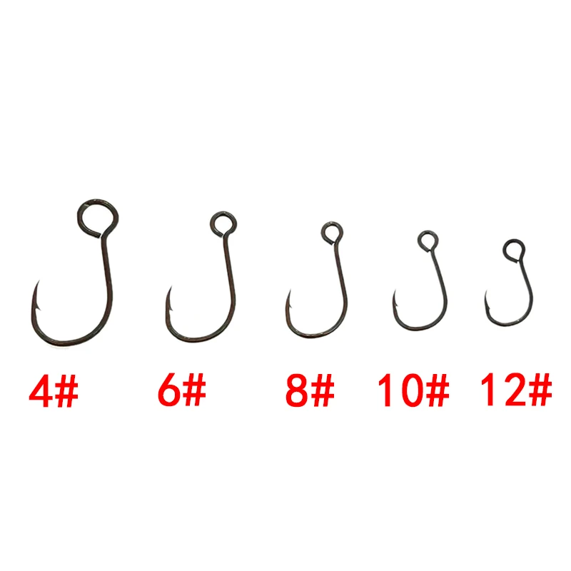 アウトキット-釣り用スペアフック,12個,シングルフィッシュ - Fishing Hook Offset のレビューと価格