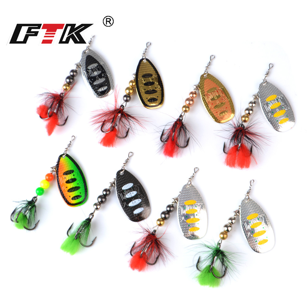 FTKメタルフィッシングルアー スピナーベイト 8g 13g - Fishing Hook Treble のレビューと価格