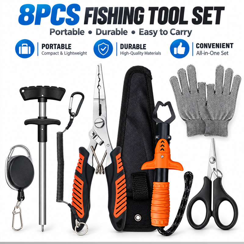 プロ仕様の多機能フィッシングプライヤーセット。魚の口を挟むた - Fishing Hook Sharpener のレビューと価格