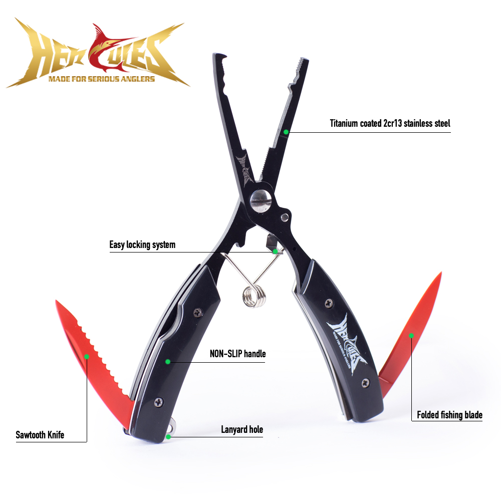 HERCULES フィッシングプライヤー（シースとランヤード - Fishing Hook Sharpener のレビューと価格
