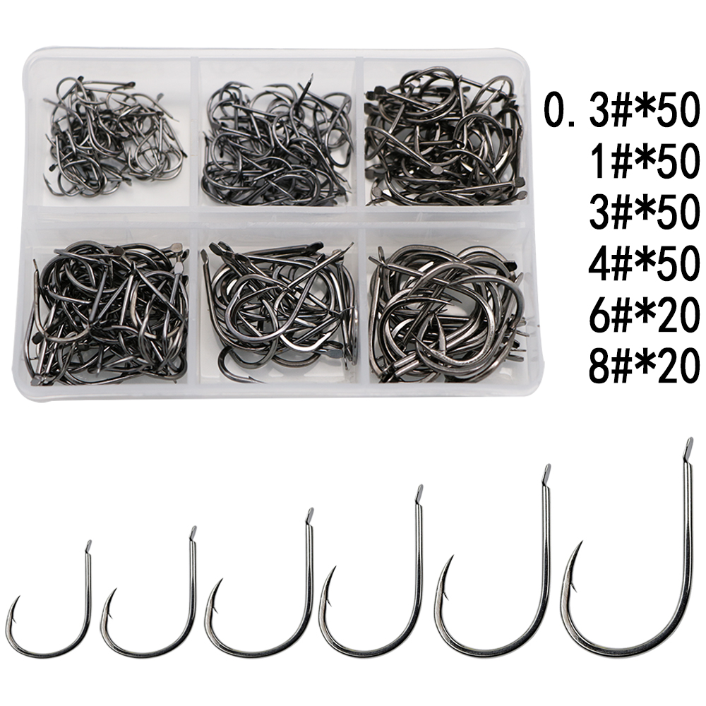 240ピース/箱有刺フック鯉シングルfishihookセット - Fishing Hook Offset のレビューと価格