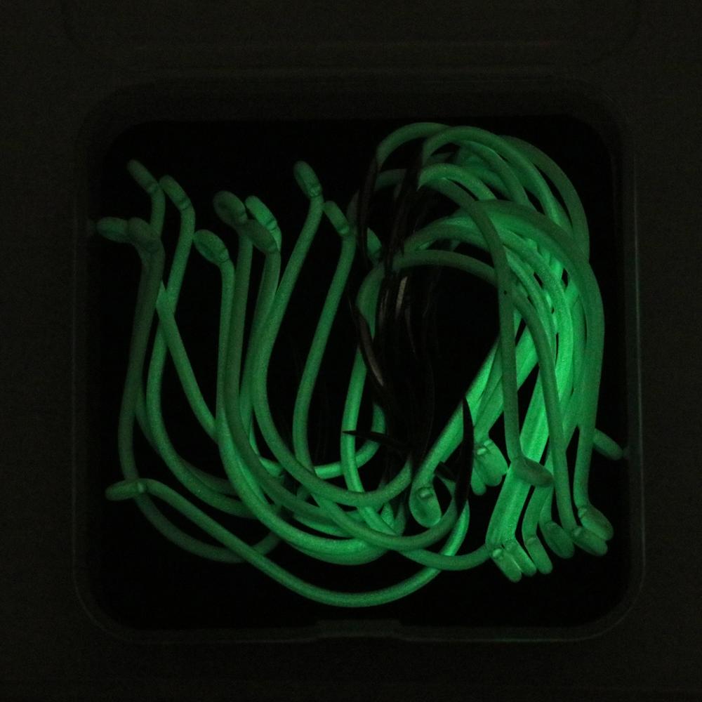 25 ピース/箱発光輸入鋼タコくちばしフックオフセットクラシ - Fishing Hook Assortment のレビューと価格