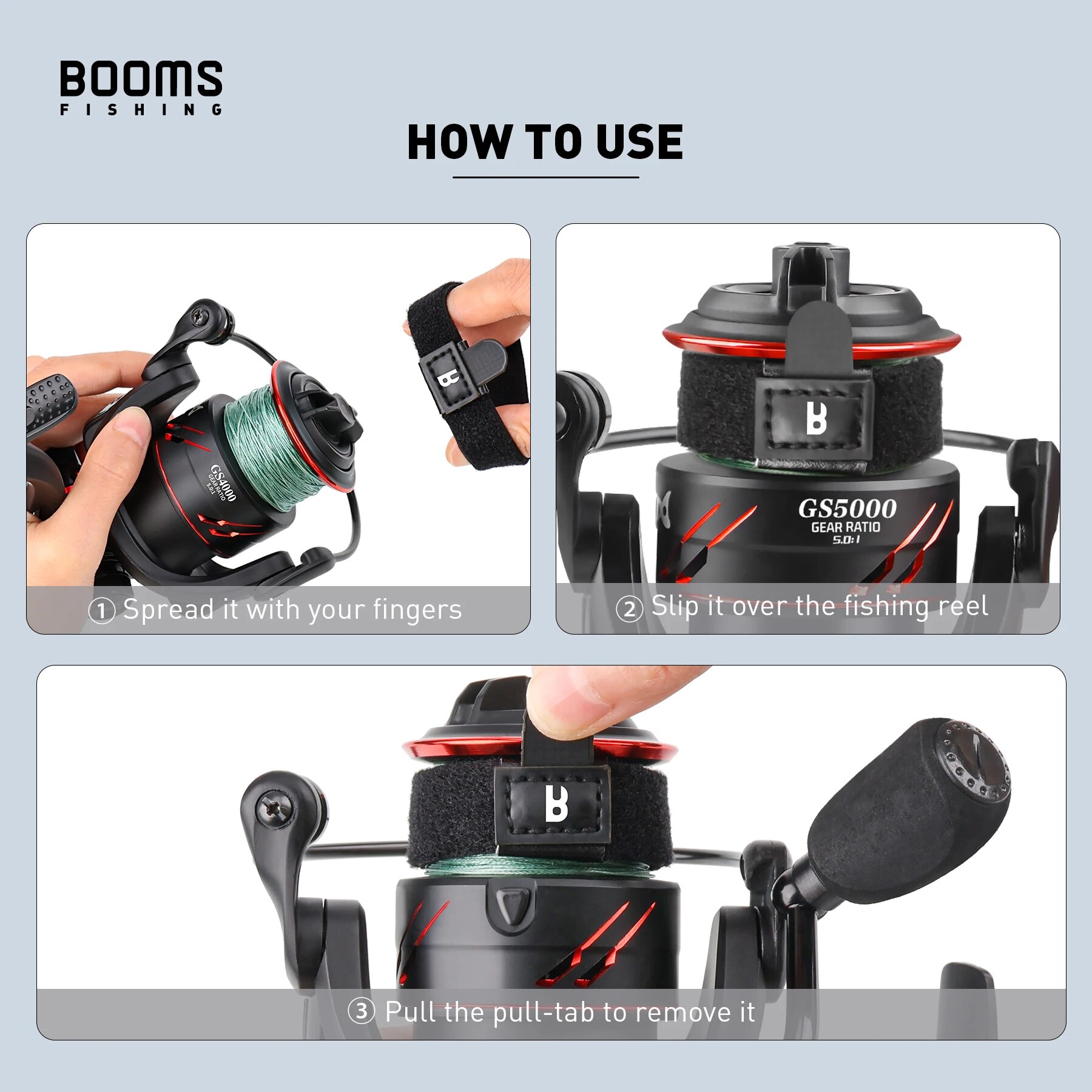 ブーム釣りsb1 4個スピニングリールプロテクトカバーポリエ - Fishing Hook Sharpener のレビューと価格